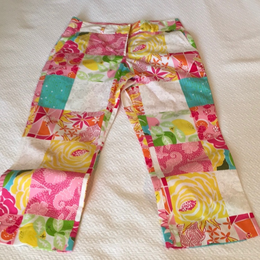 Lilly Pulitzer Patchwork Cropped Pants. - image 3
